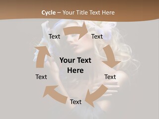 Blond Portrait Fresh PowerPoint Template