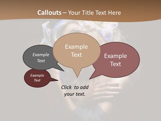 Blond Portrait Fresh PowerPoint Template