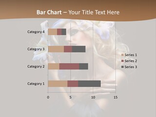 Blond Portrait Fresh PowerPoint Template