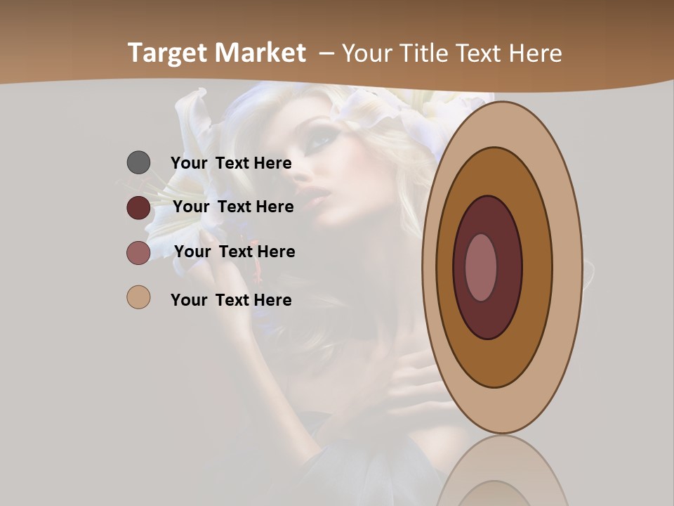 Blond Portrait Fresh PowerPoint Template