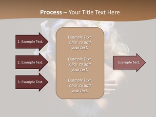 Blond Portrait Fresh PowerPoint Template