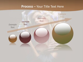 Blond Portrait Fresh PowerPoint Template