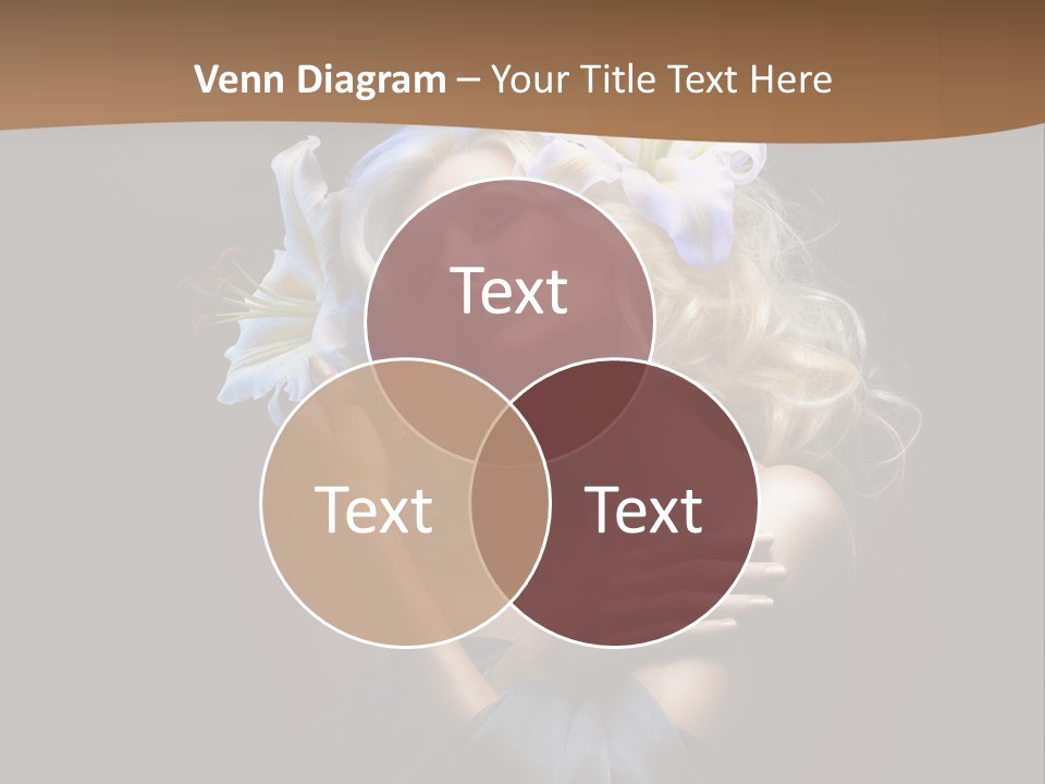 Blond Portrait Fresh PowerPoint Template