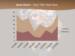 Blond Portrait Fresh PowerPoint Template