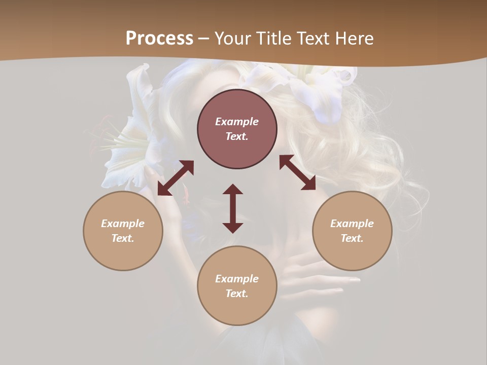 Blond Portrait Fresh PowerPoint Template
