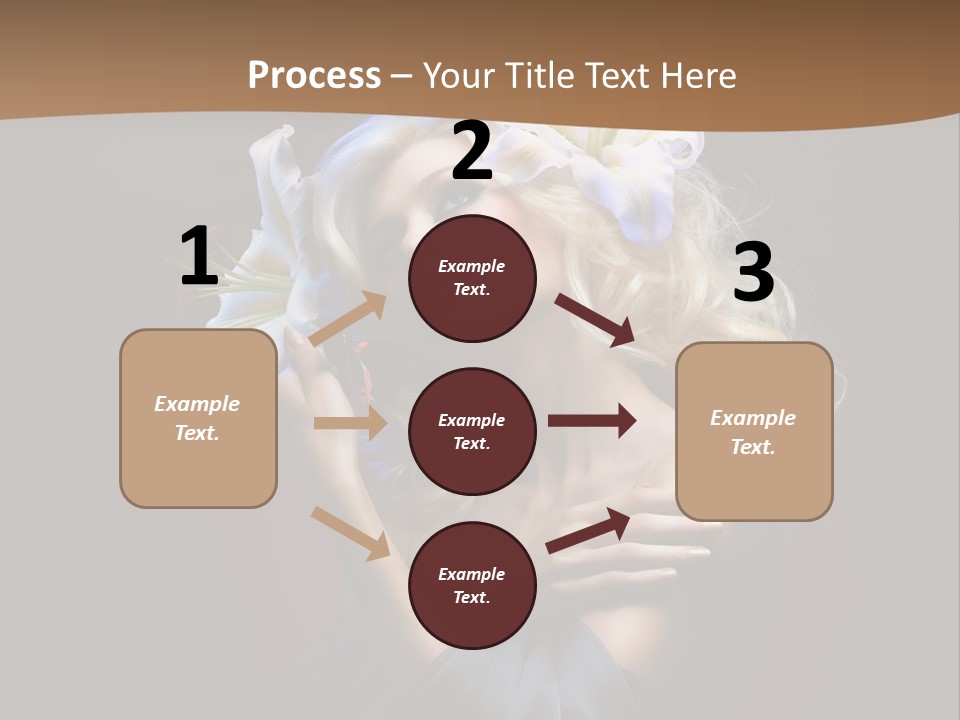 Blond Portrait Fresh PowerPoint Template