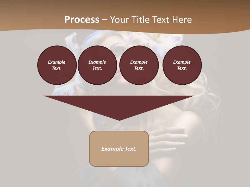 Blond Portrait Fresh PowerPoint Template