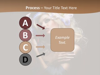 Blond Portrait Fresh PowerPoint Template