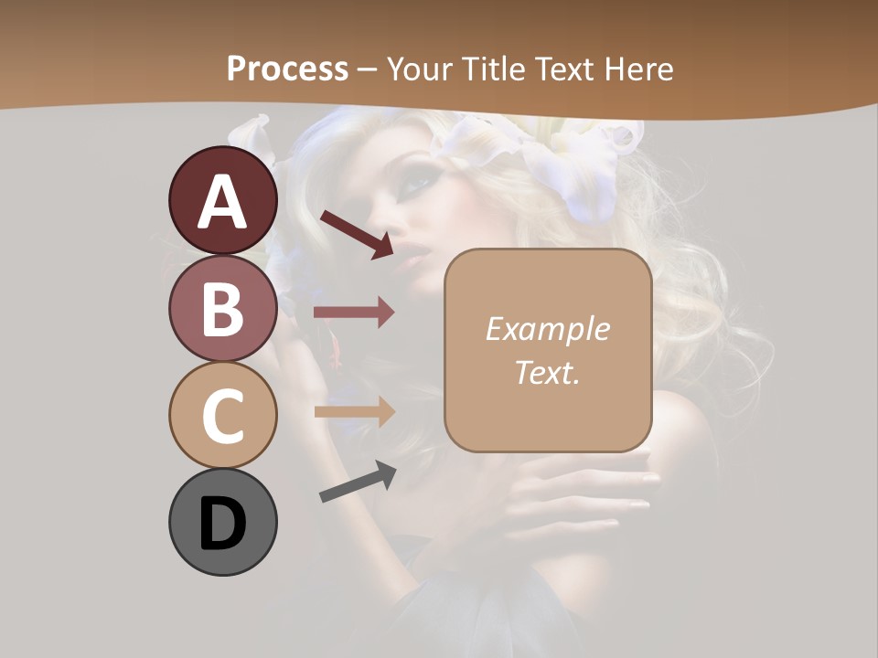 Blond Portrait Fresh PowerPoint Template