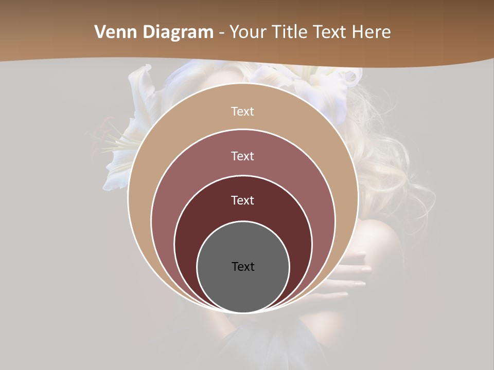 Blond Portrait Fresh PowerPoint Template
