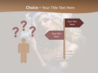 Blond Portrait Fresh PowerPoint Template
