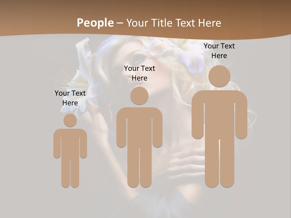Blond Portrait Fresh PowerPoint Template