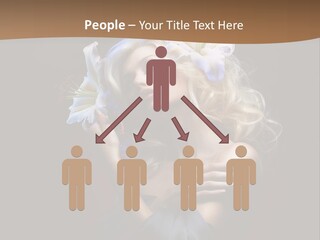 Blond Portrait Fresh PowerPoint Template