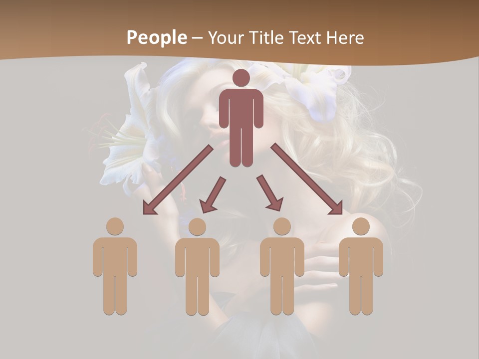 Blond Portrait Fresh PowerPoint Template