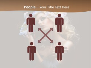 Blond Portrait Fresh PowerPoint Template