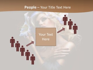 Blond Portrait Fresh PowerPoint Template