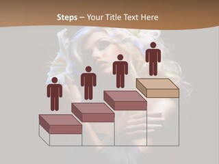 Blond Portrait Fresh PowerPoint Template