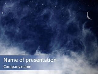 Dramatic Cloud Cloudscape PowerPoint Template