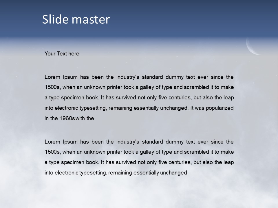 Dramatic Cloud Cloudscape PowerPoint Template