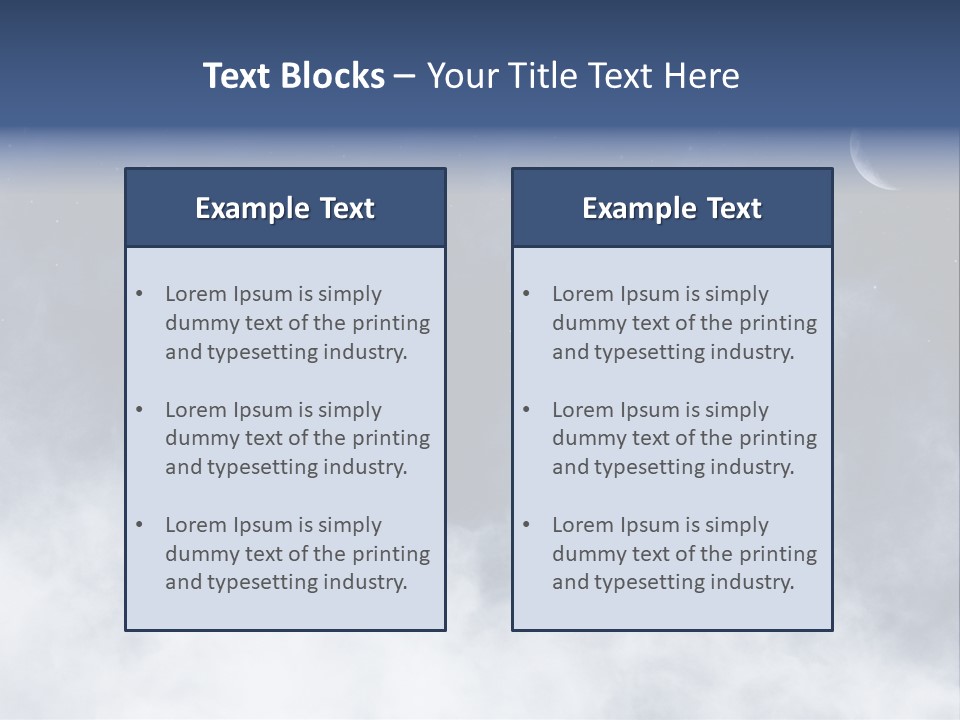 Dramatic Cloud Cloudscape PowerPoint Template