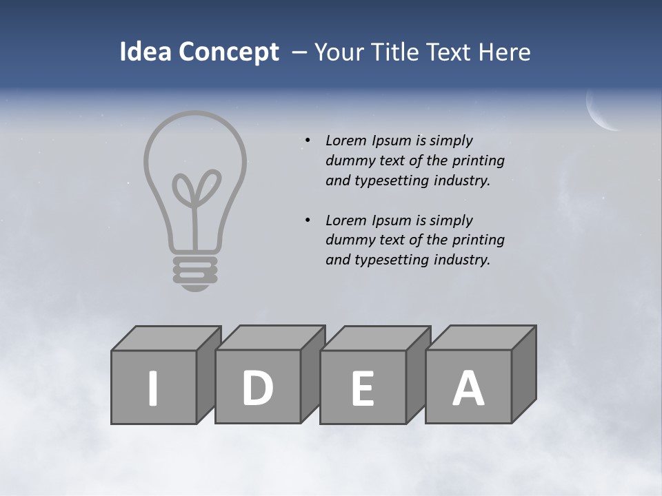 Dramatic Cloud Cloudscape PowerPoint Template