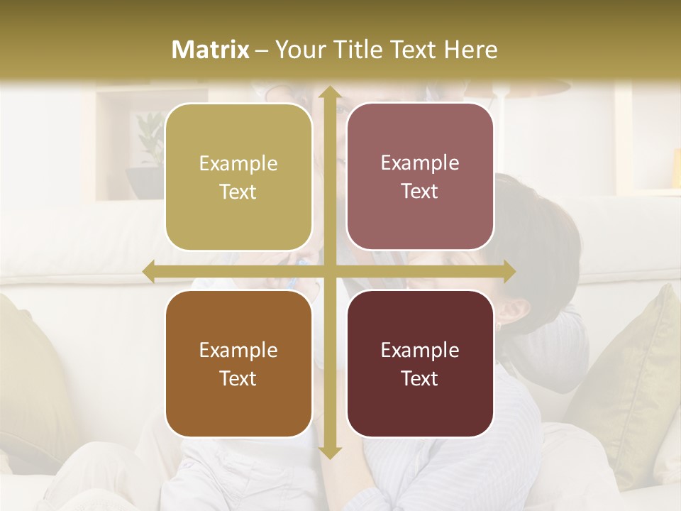 Home Sofa Togetherness PowerPoint Template