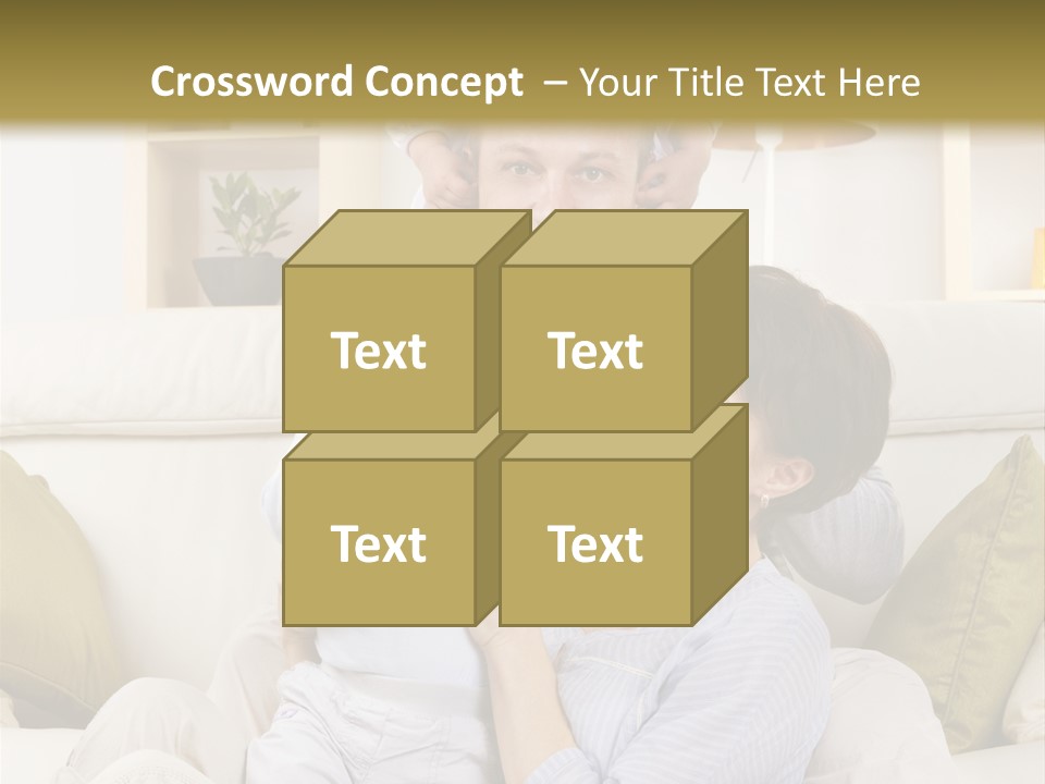 Home Sofa Togetherness PowerPoint Template