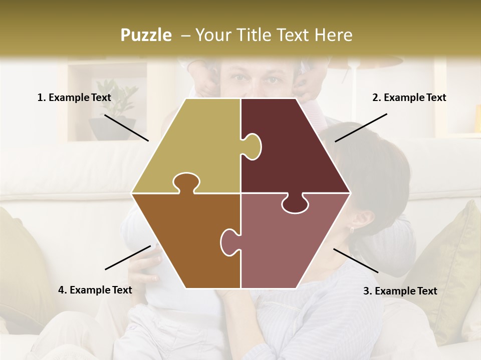 Home Sofa Togetherness PowerPoint Template