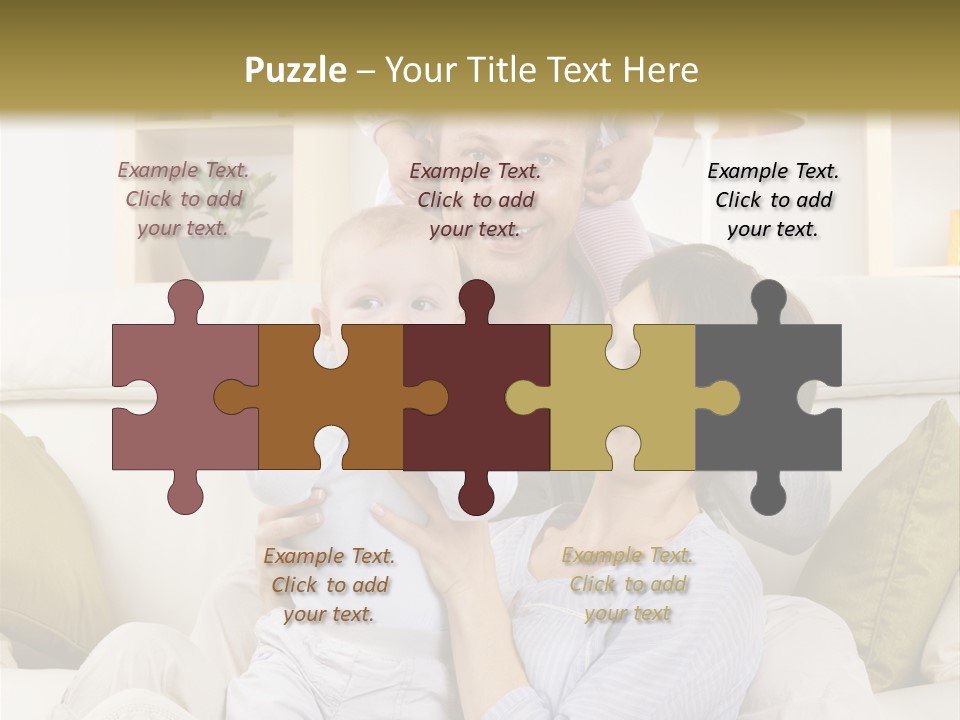 Home Sofa Togetherness PowerPoint Template
