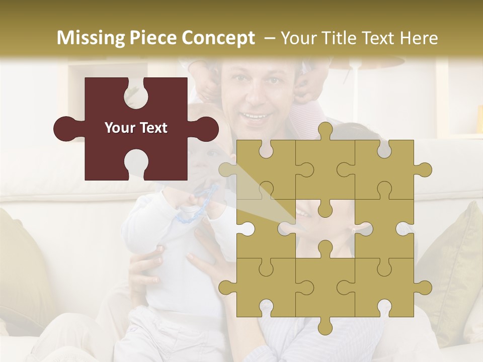 Home Sofa Togetherness PowerPoint Template