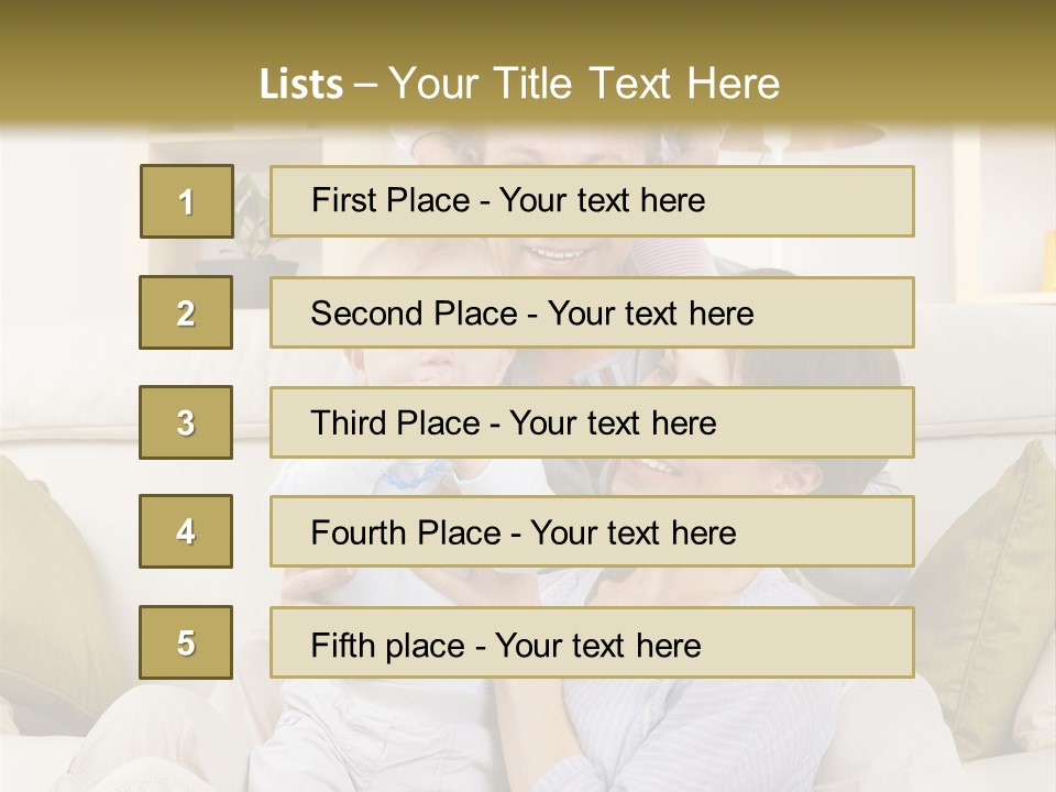 Home Sofa Togetherness PowerPoint Template