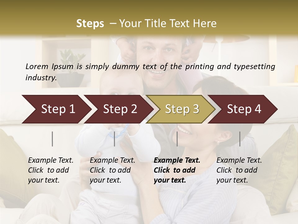 Home Sofa Togetherness PowerPoint Template