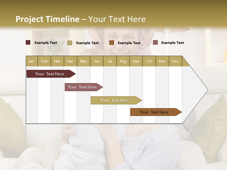 Home Sofa Togetherness PowerPoint Template