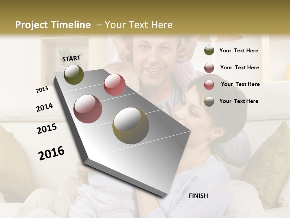 Home Sofa Togetherness PowerPoint Template