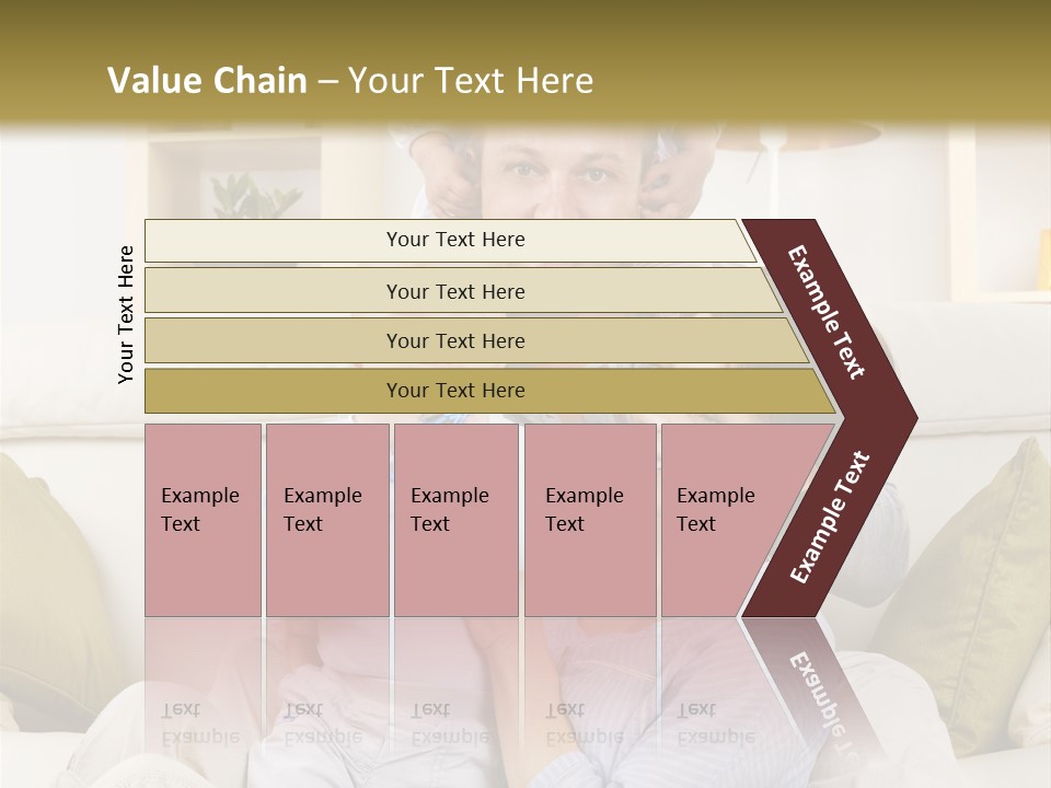 Home Sofa Togetherness PowerPoint Template