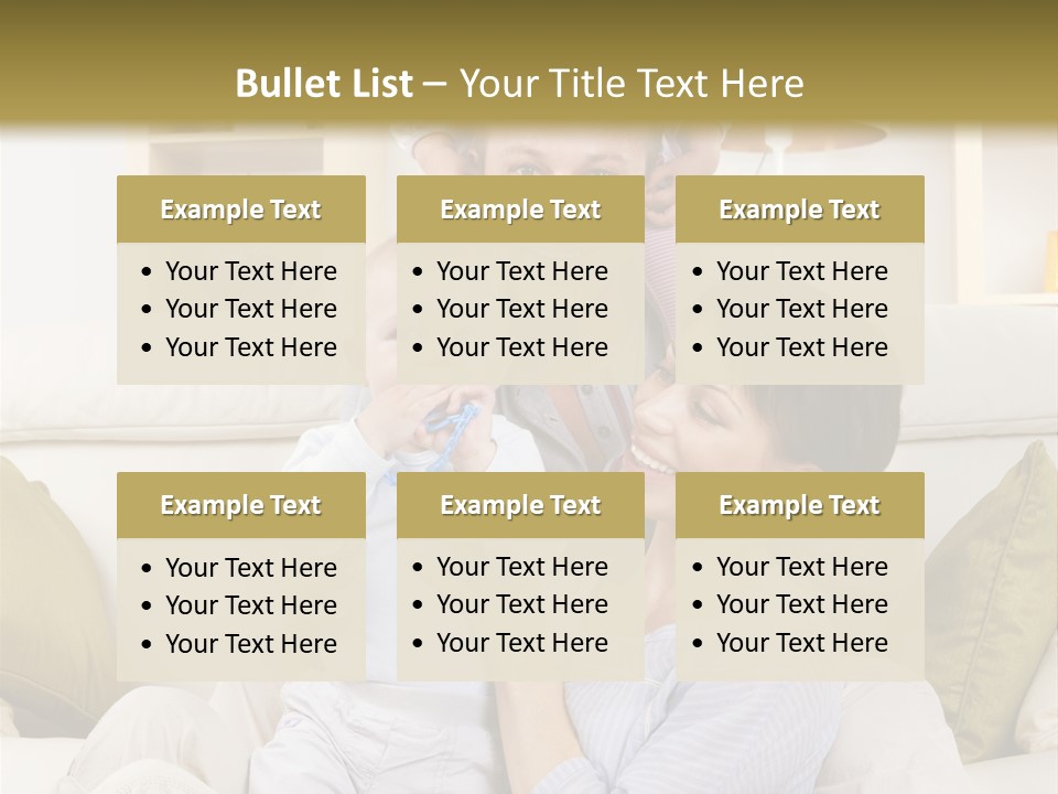 Home Sofa Togetherness PowerPoint Template