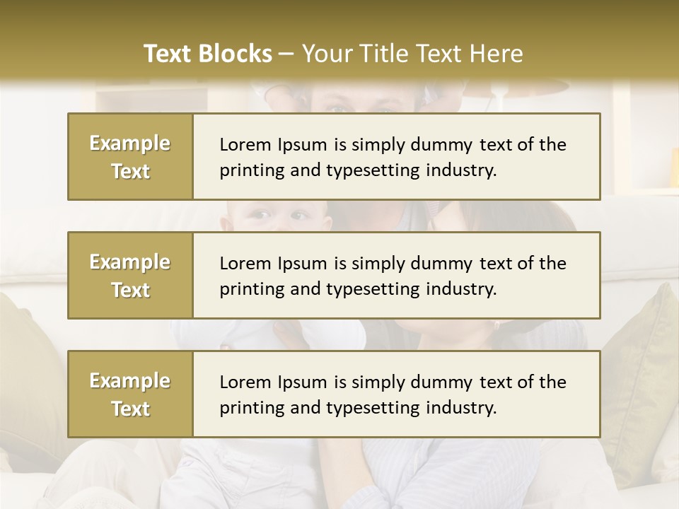 Home Sofa Togetherness PowerPoint Template