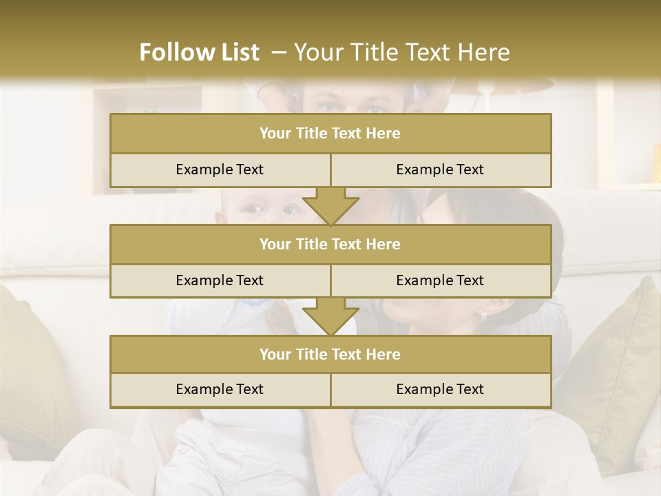 Home Sofa Togetherness PowerPoint Template