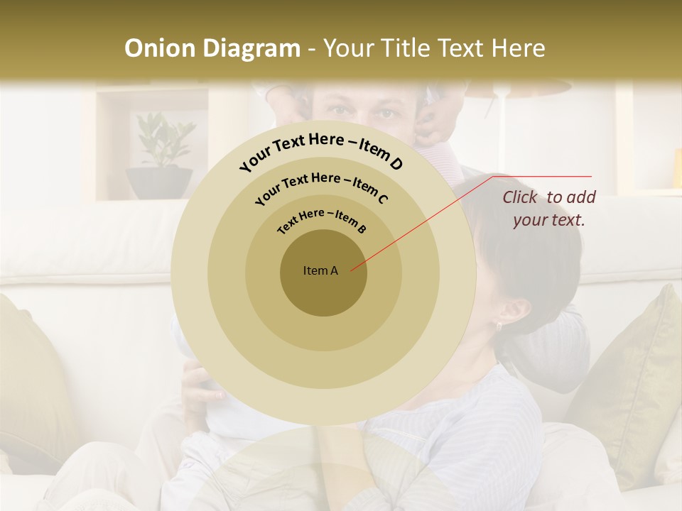 Home Sofa Togetherness PowerPoint Template