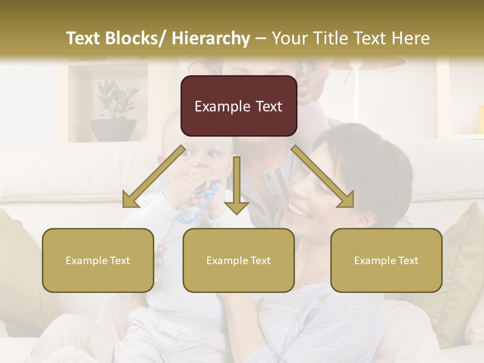 Home Sofa Togetherness PowerPoint Template