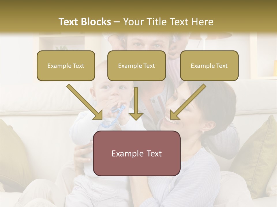 Home Sofa Togetherness PowerPoint Template
