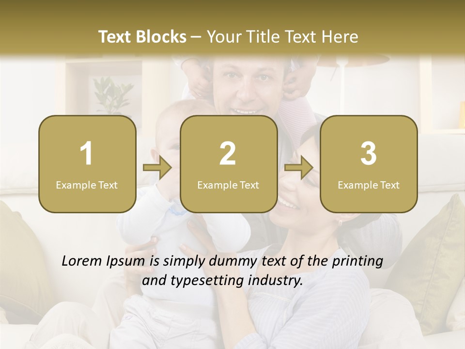 Home Sofa Togetherness PowerPoint Template