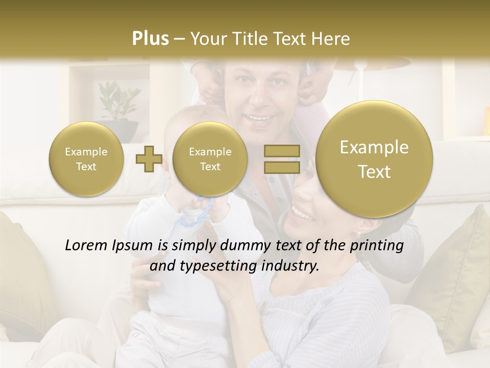 Home Sofa Togetherness PowerPoint Template