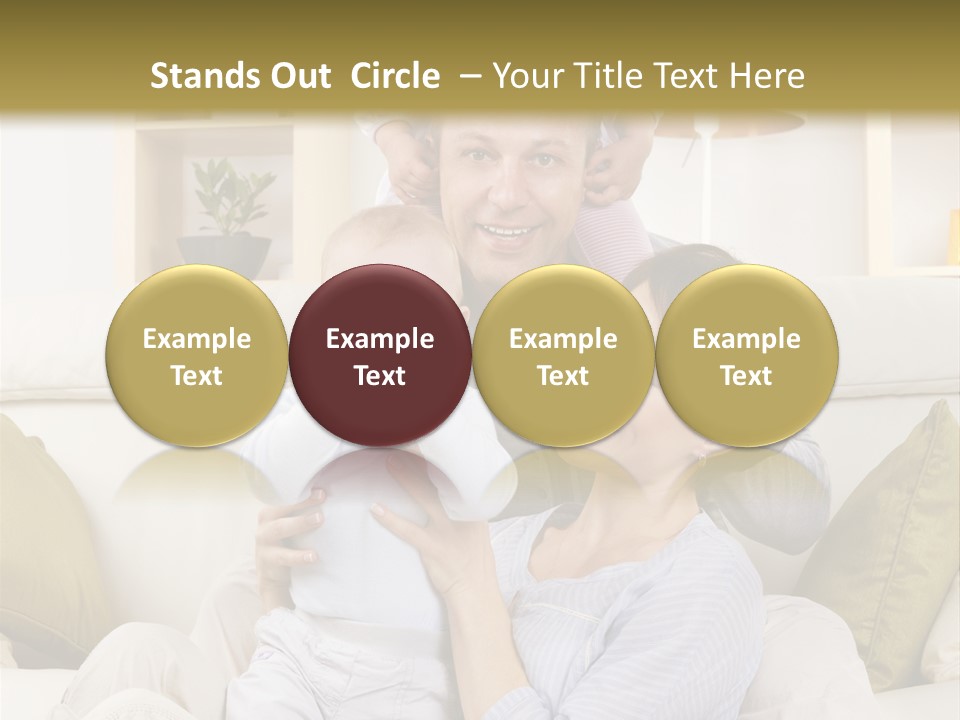 Home Sofa Togetherness PowerPoint Template