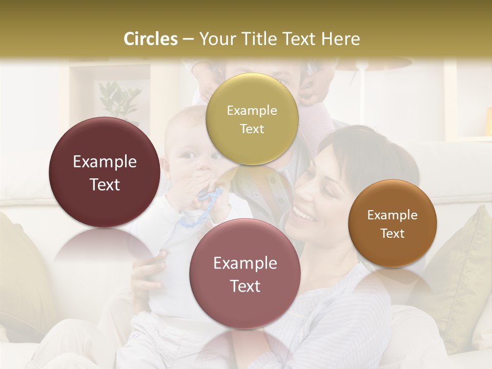 Home Sofa Togetherness PowerPoint Template