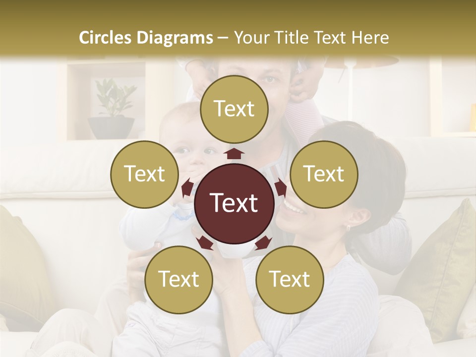 Home Sofa Togetherness PowerPoint Template