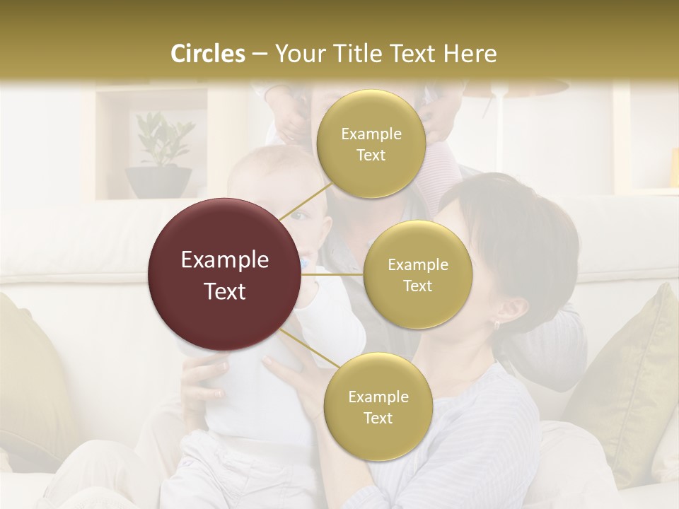 Home Sofa Togetherness PowerPoint Template