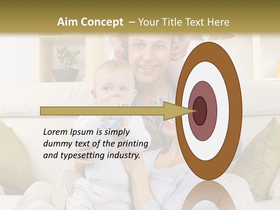 Home Sofa Togetherness PowerPoint Template