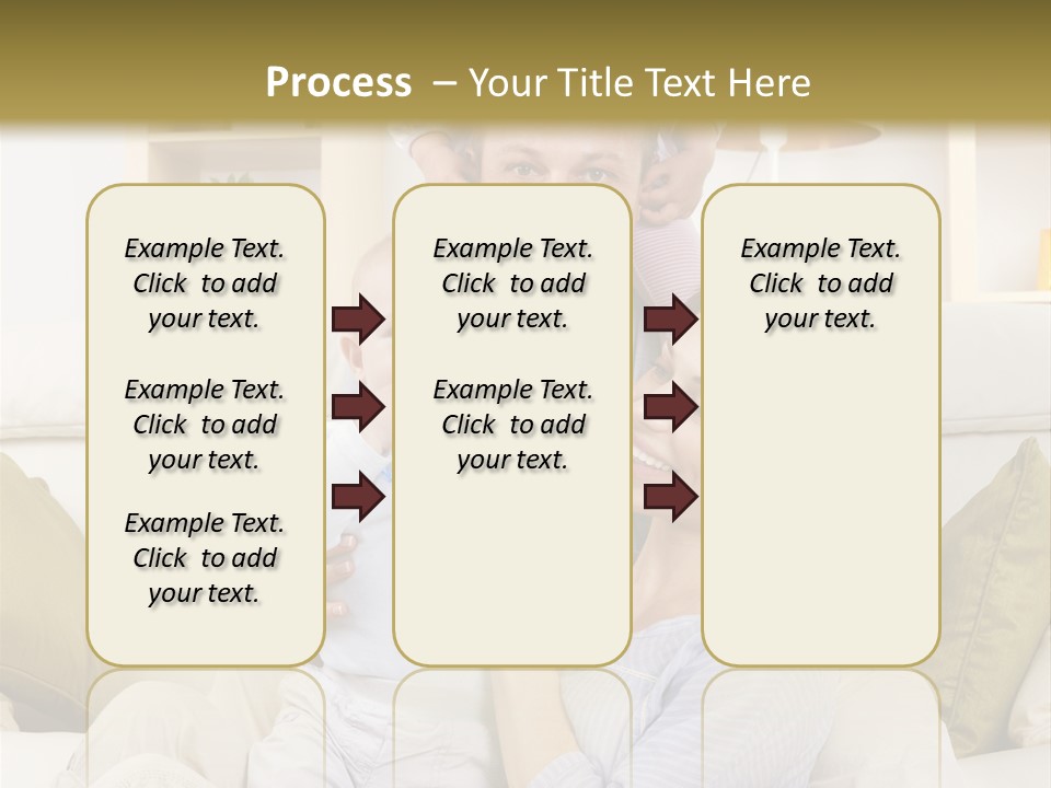 Home Sofa Togetherness PowerPoint Template