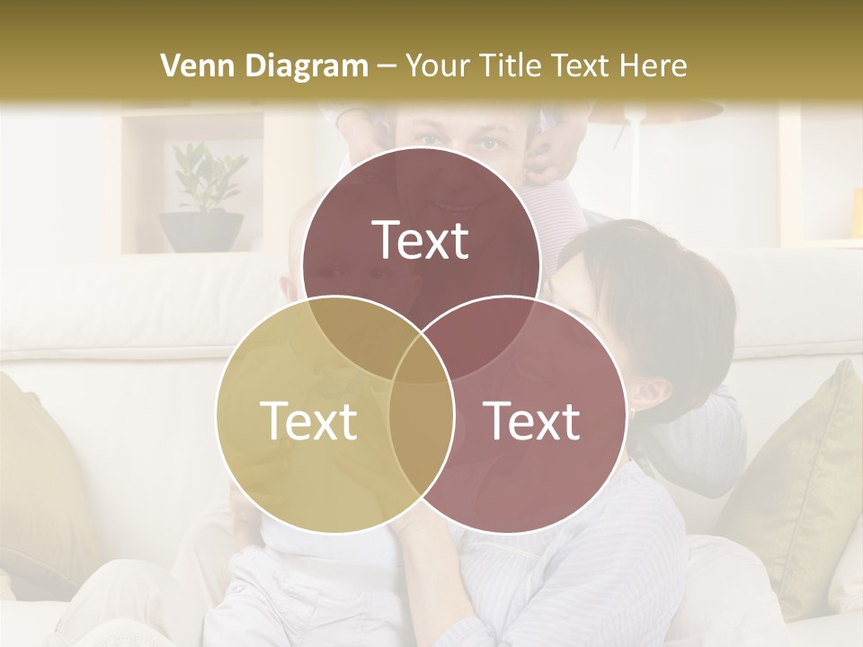 Home Sofa Togetherness PowerPoint Template